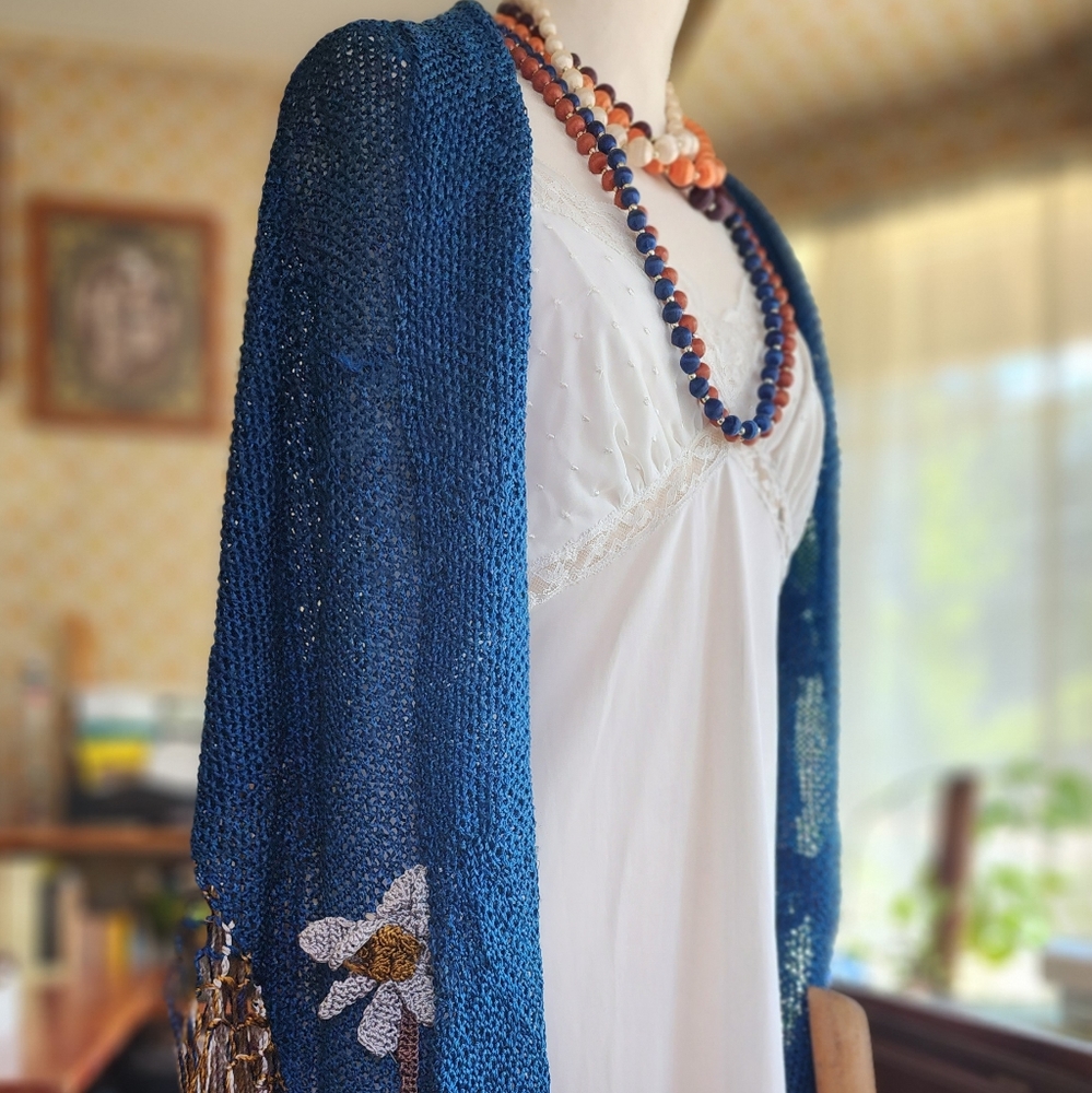 Vintage Antique 1930s piano shawl for emo fairy - Picture 6 of 16